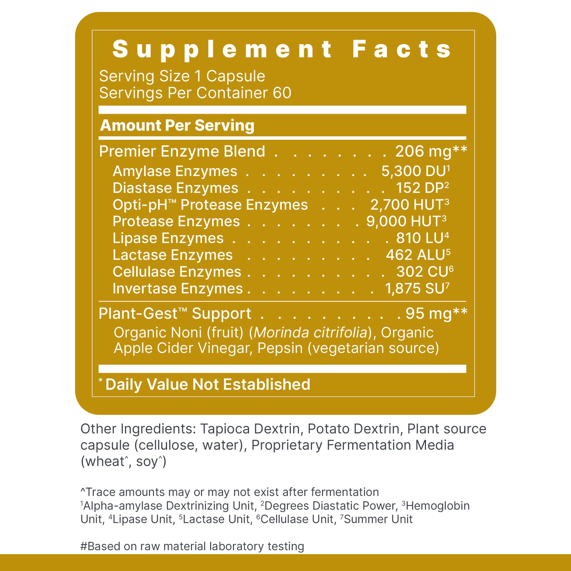 Premier Research Labs Active Digestive Enzymes – Full-Spectrum Digestive Support | 60 Plant-Sourced Capsules