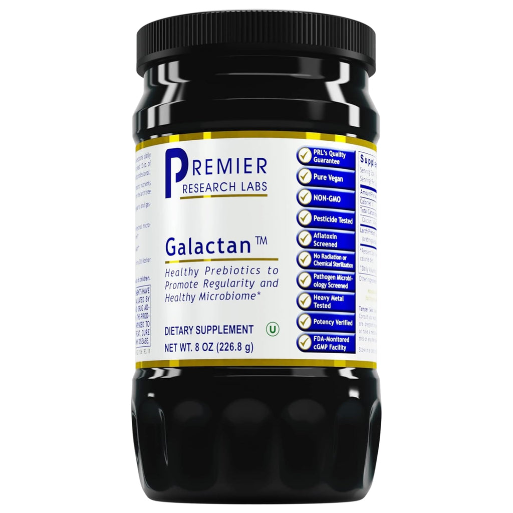 Premier Research Labs Galactan - Larch Arabinogalactan Powder, Prebiotic Fiber 8 oz