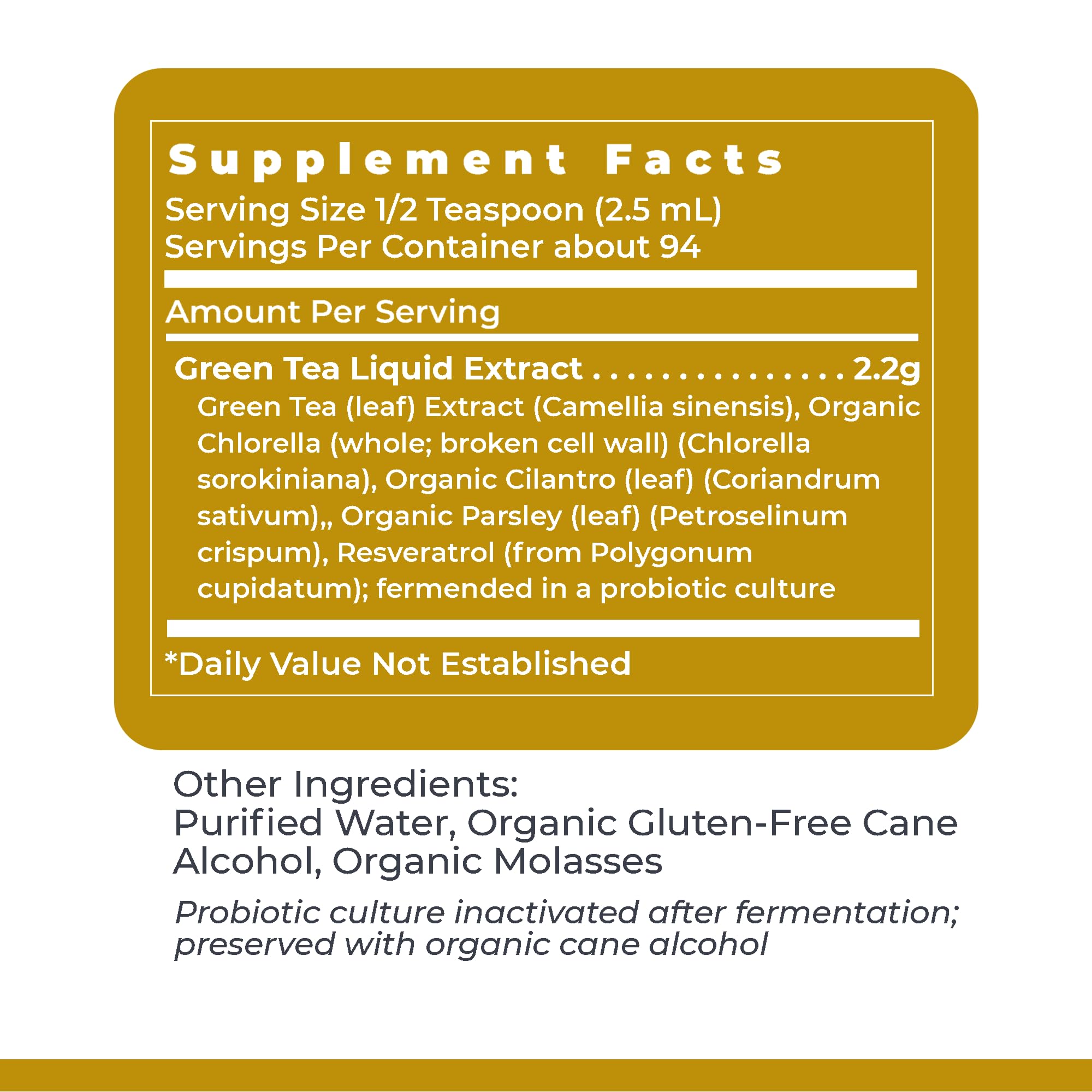 Premier Research Labs Green Tea-ND Probiotic Fermented Extract - 8 Fl Oz