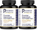 Premier Research Labs Magnesium Glycinate Supplement - High Absorption, Sleep Support, Vegan, 90 Capsules (Pack of 2)