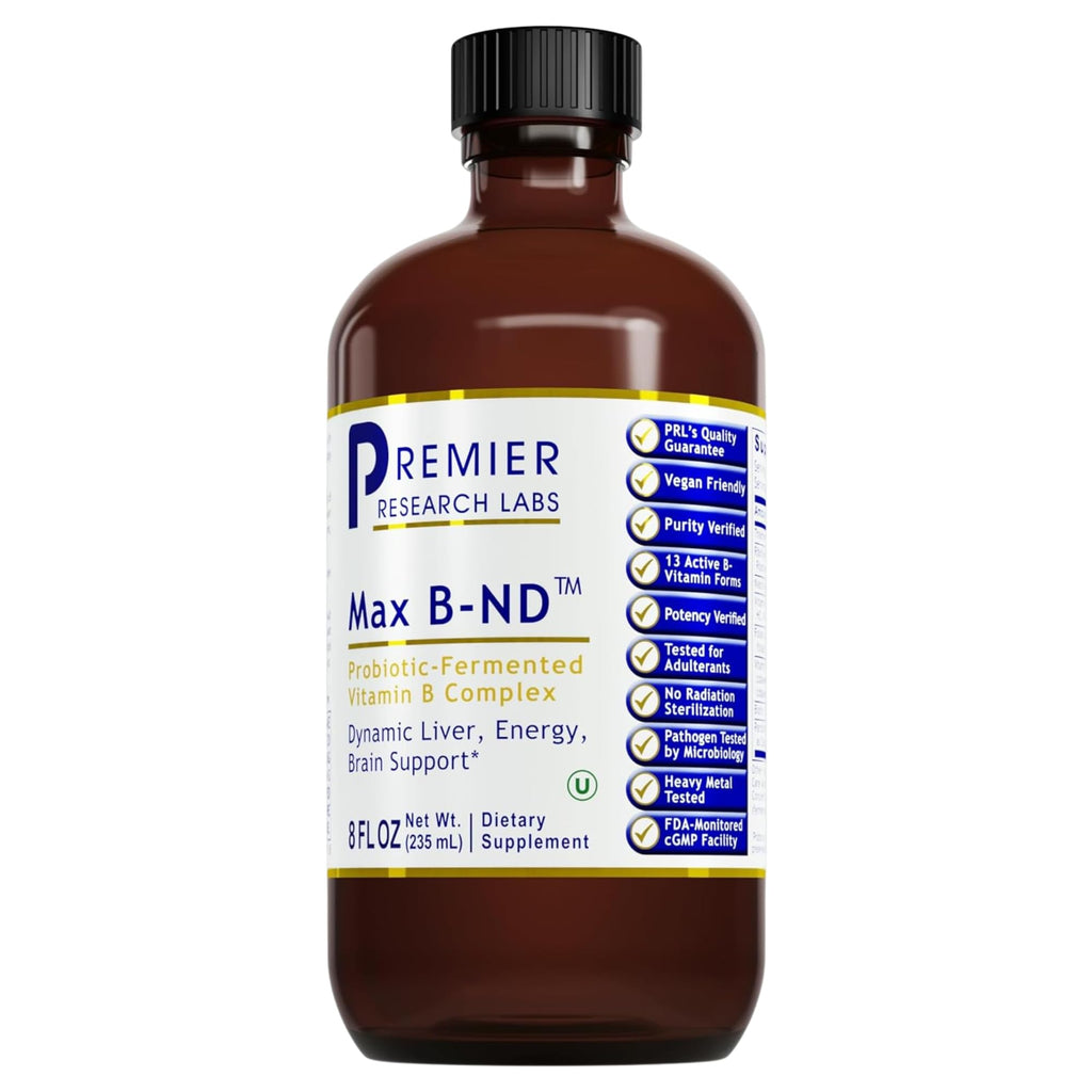 Premier Research Labs Max B-ND – Liquid Vitamin B Complex Sublingual Drops (8 oz)
