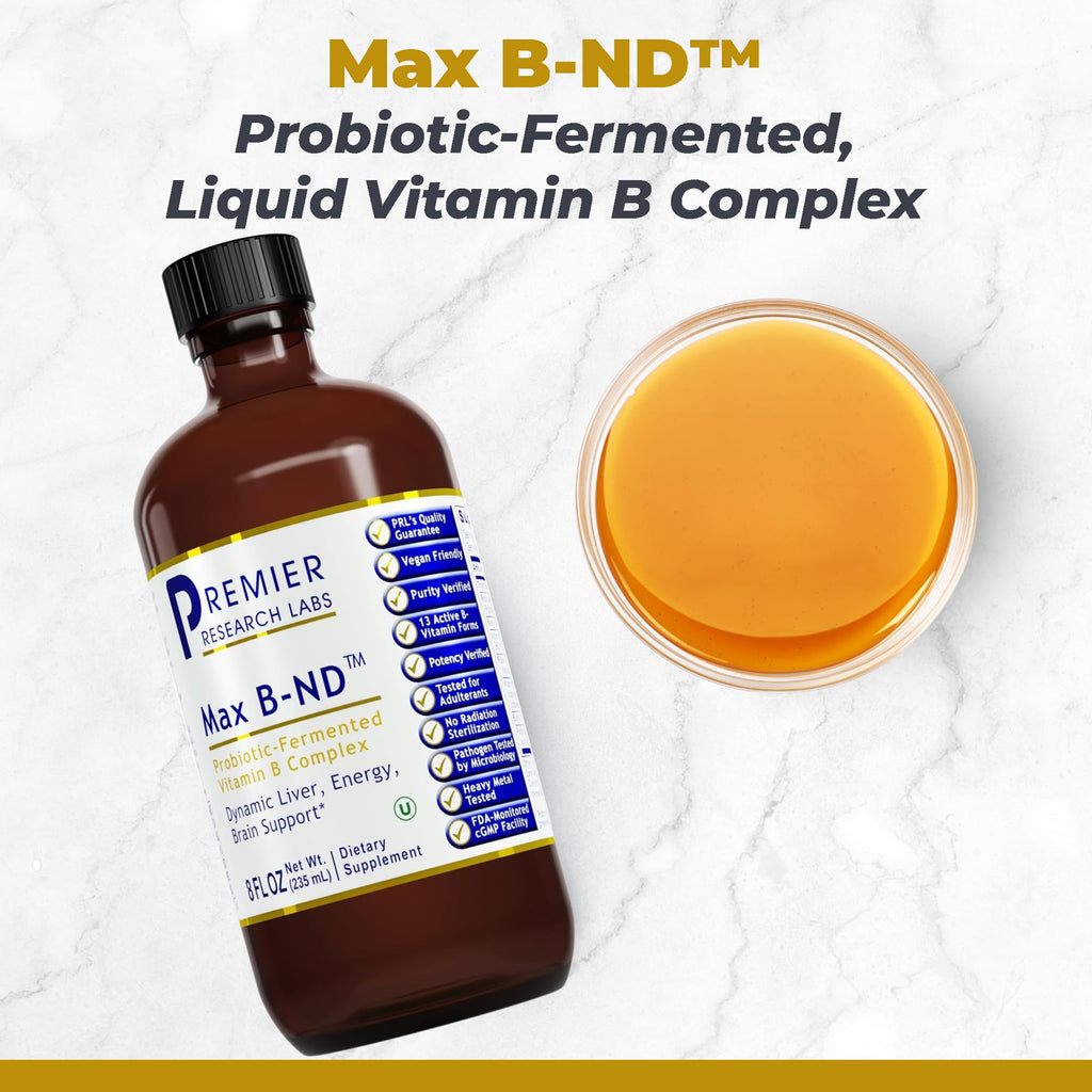 Premier Research Labs Max B-ND – Liquid Vitamin B Complex Sublingual Drops (8 oz)