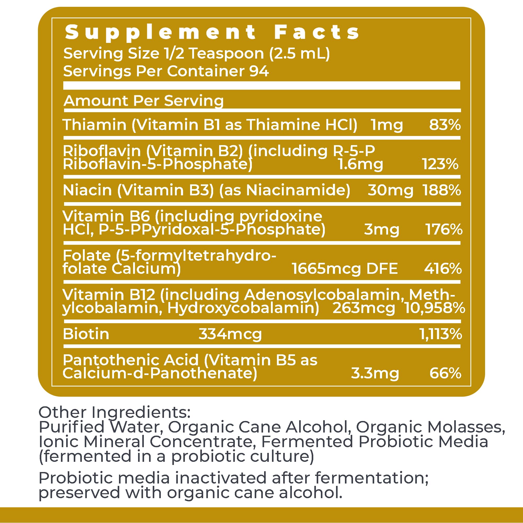 Premier Research Labs Max B-ND – Liquid Vitamin B Complex Sublingual Drops (8 oz)