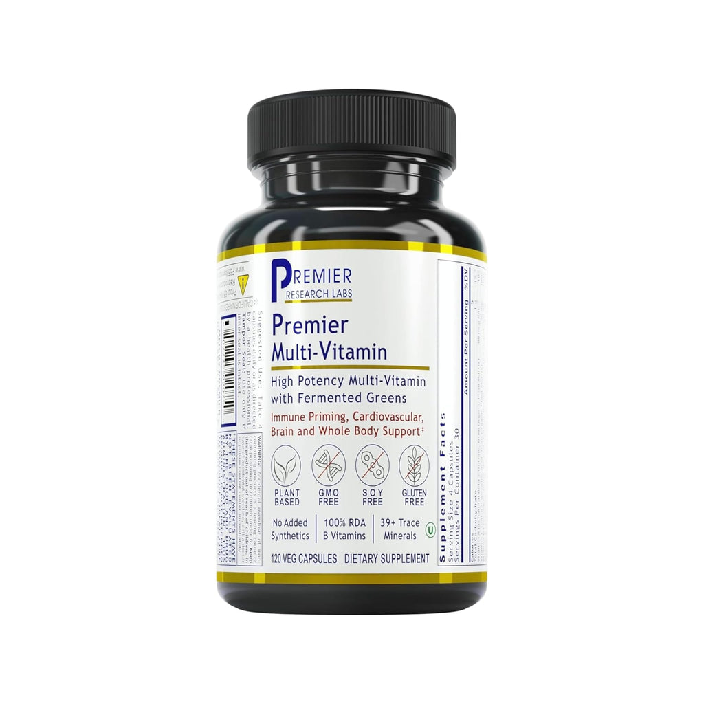 Premier Research Labs Multi-Vitamin – Immune, Brain & Heart Support | Vegan, Gluten & Soy Free | 120 Capsules