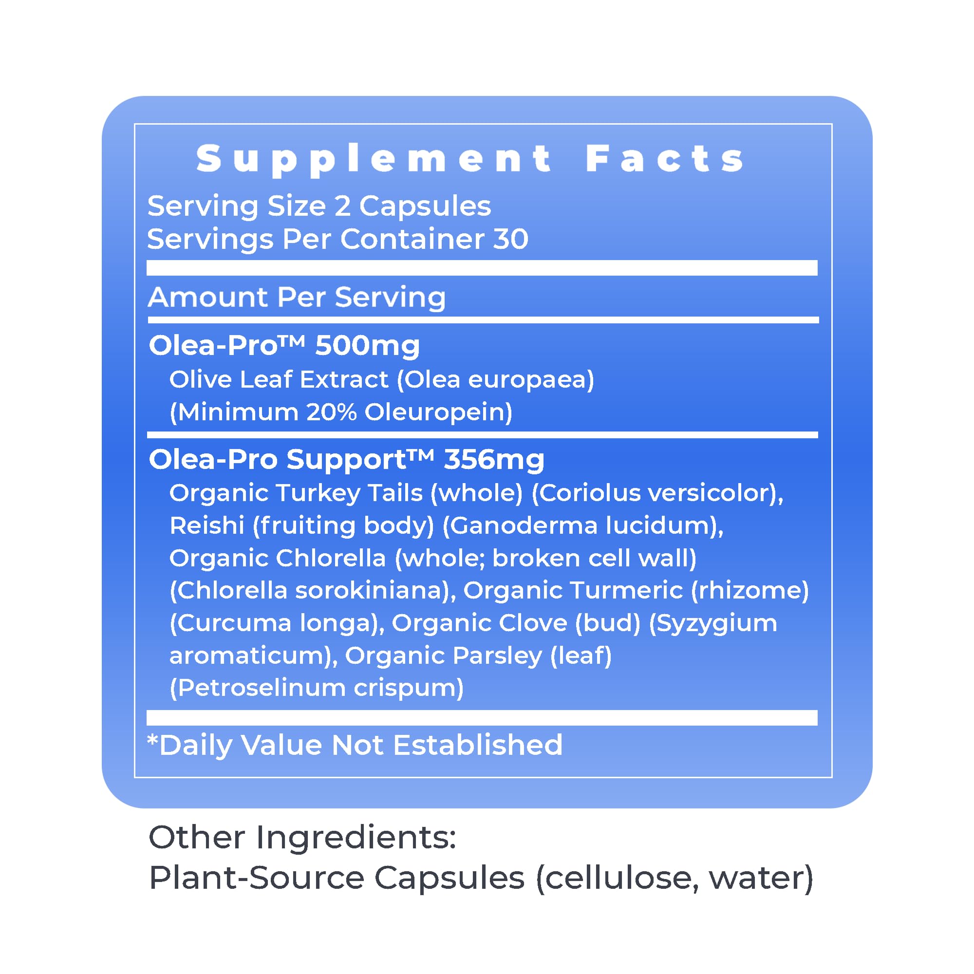 Premier Olive Leaf Immune – Olive Leaf Extract Capsules | Immune & Heart Health Support (60 Vegetarian Capsules)