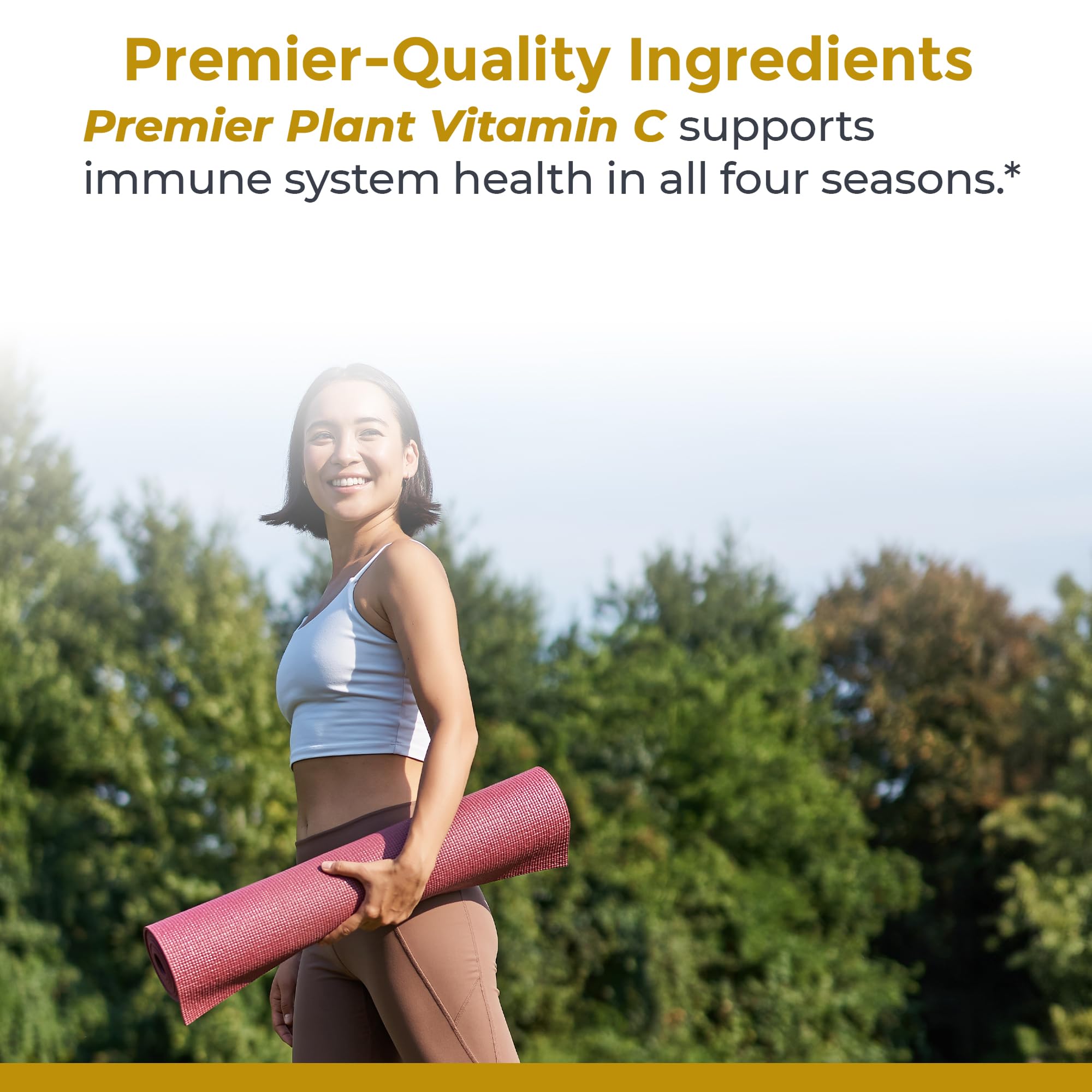 Premier Research Labs Vitamin C Supplement — Natural Whole-Food Vitamin C with Bioflavonoids & Organic Ingredients, 60 Vegetarian Capsules
