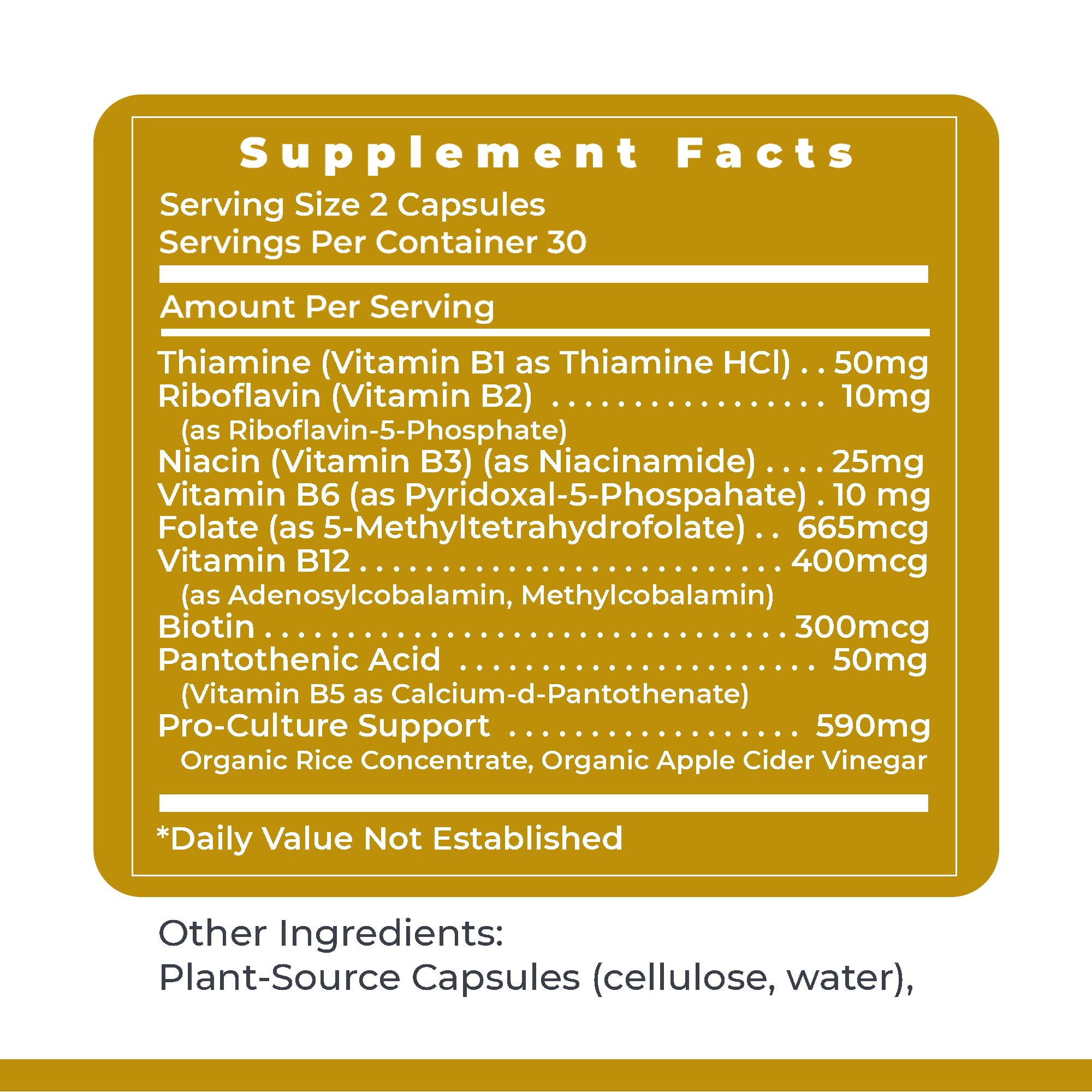 Premier Research Labs Complete B Vitamin Complex - 9 Active B Vitamins for Liver, Energy & Brain Support | 60 Caps
