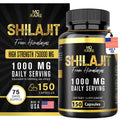 Premium Black Shilajit 750,000mg for Men & Women – 150 Capsules