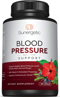 Premium Blood Pressure Support — Garlic, Hawthorn & Hibiscus (180 Capsules)