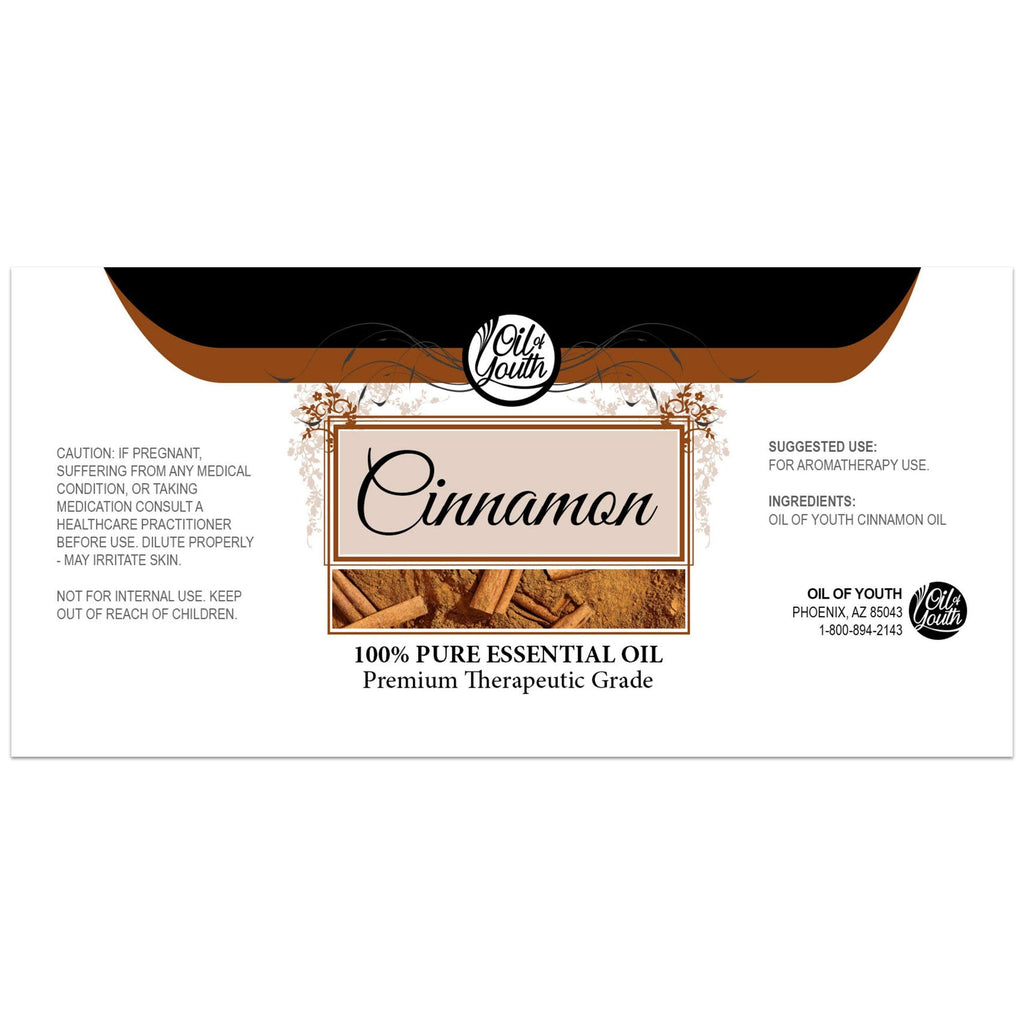 Oil of Youth Cinnamon Essential Oil 8oz for Aromatherapy | Premium Grade