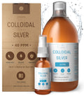 Institut Katharos Premium Colloidal Silver – Optimal Concentration, Smaller Particles, EU-Made, Lab-Certified (34 oz) + Free Spray Bottle & Ebook