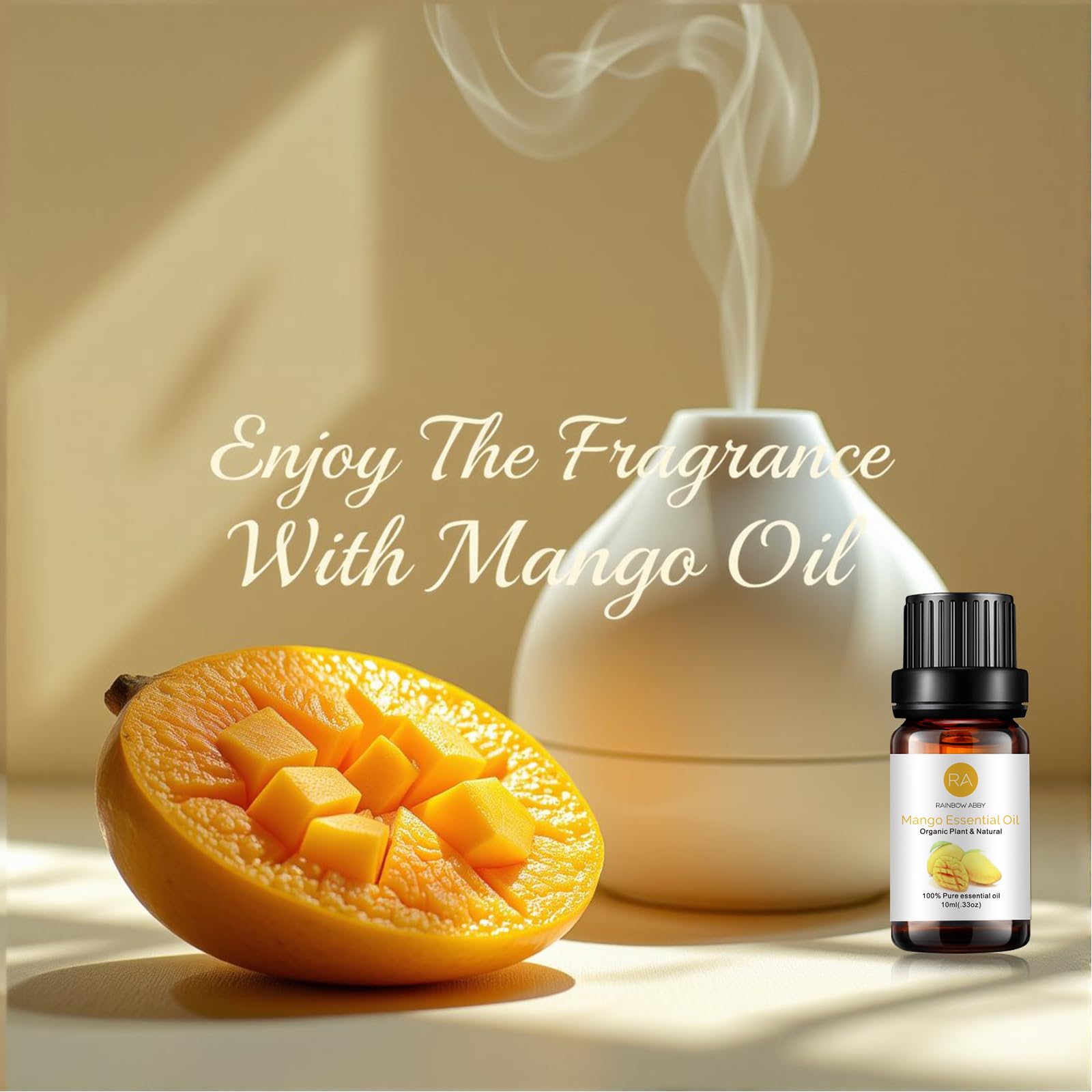 2-Pack Mango Essential Oil - 100% Pure Organic Aromatherapy for Diffuser