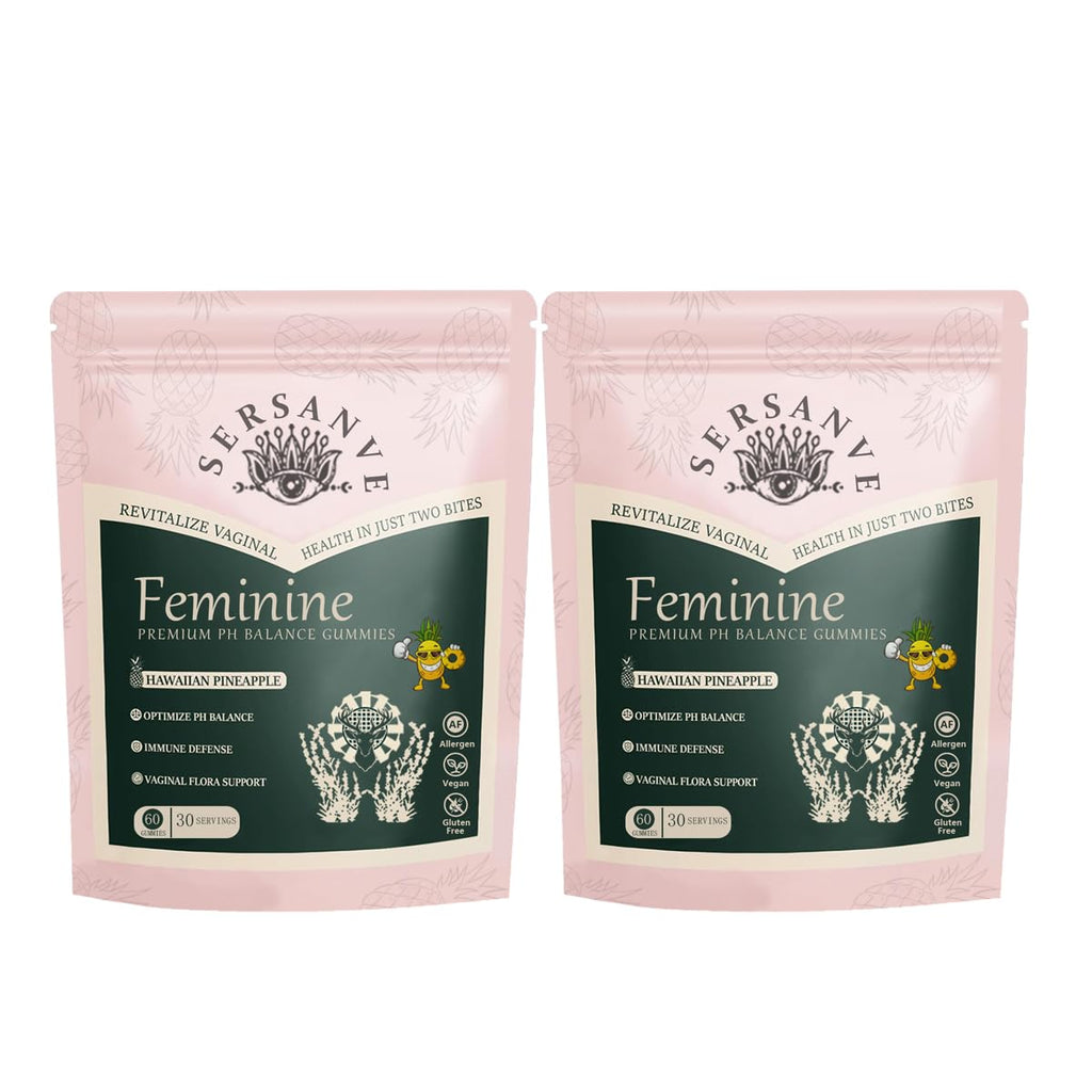 Premium Feminine Balance Gummies - 2 Pack (120 Gummies) | Immune Support, Vegan & Gluten-Free