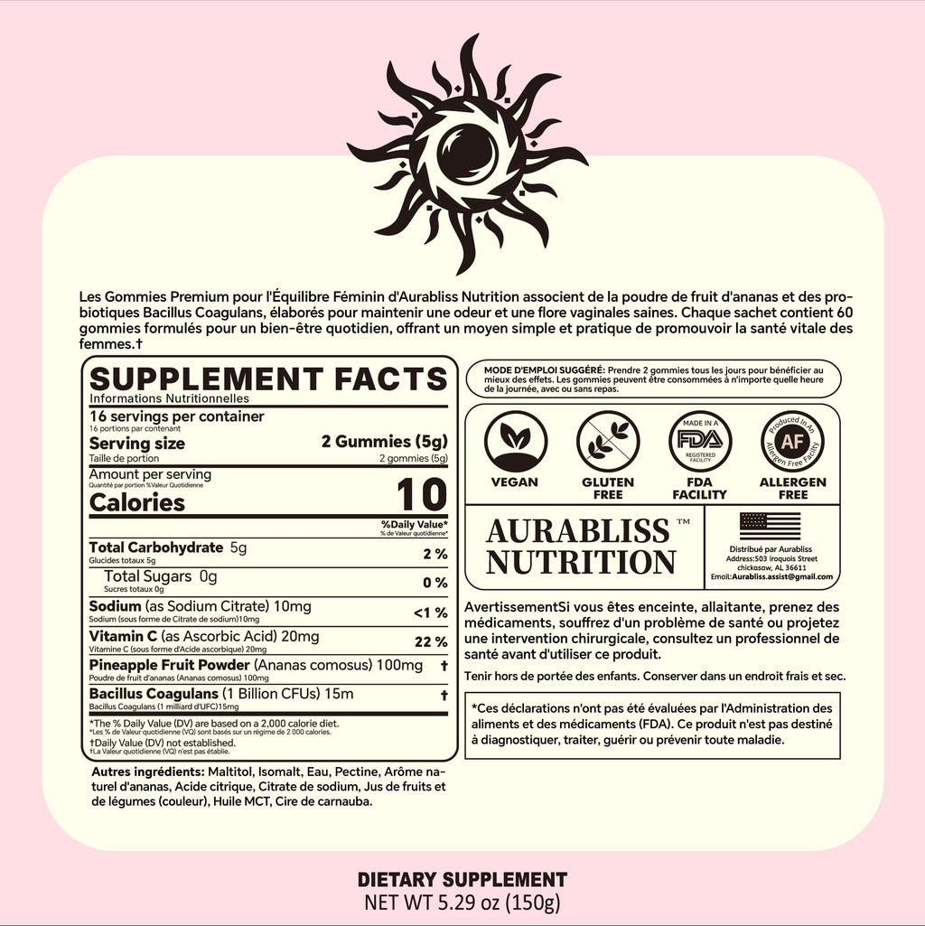 Premium Feminine Balance Gummies for Women – Pineapple PH Balance & Flora Health