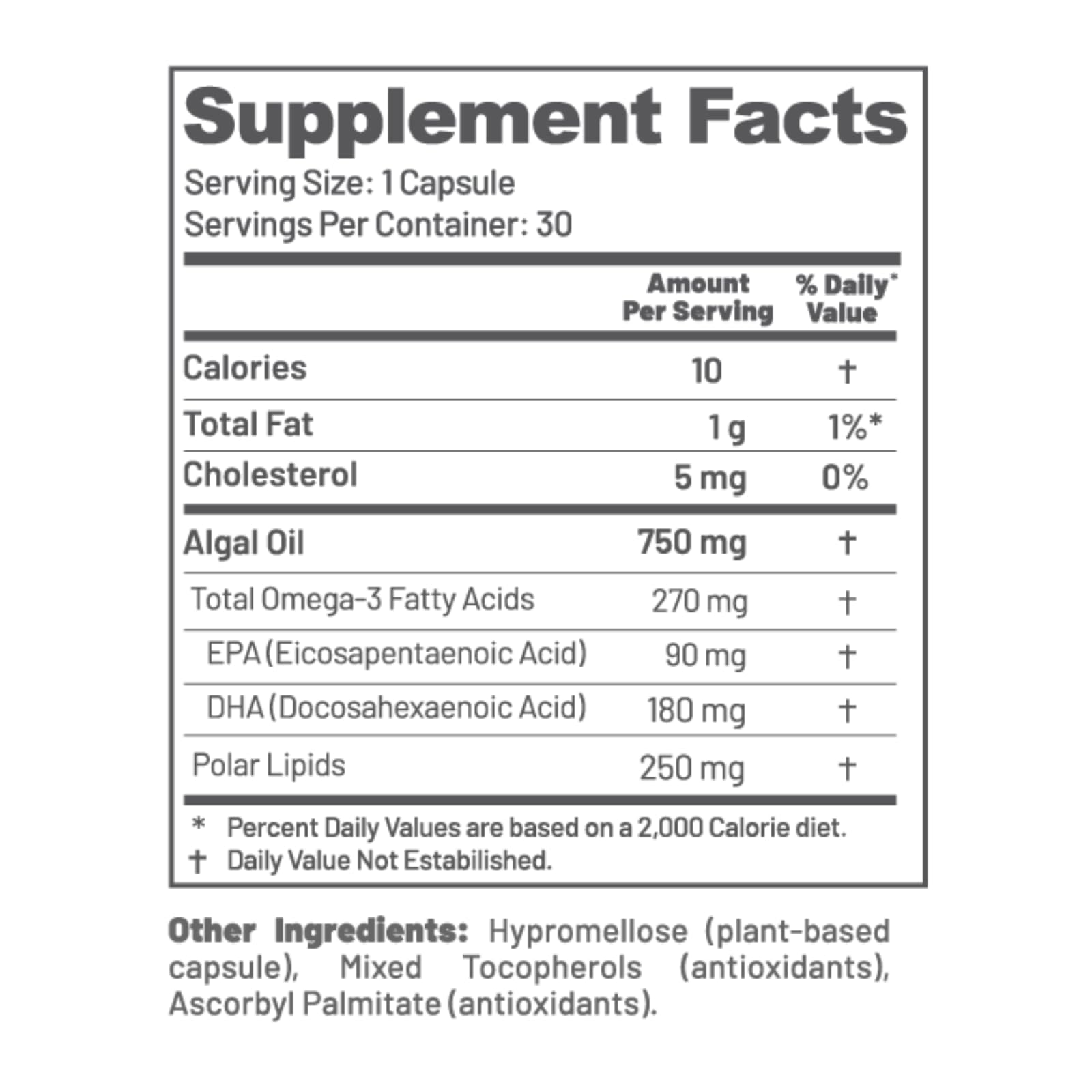 EAT INTACT Vegan Omega-3 from Algae Oil – Unconcentrated EPA/DHA