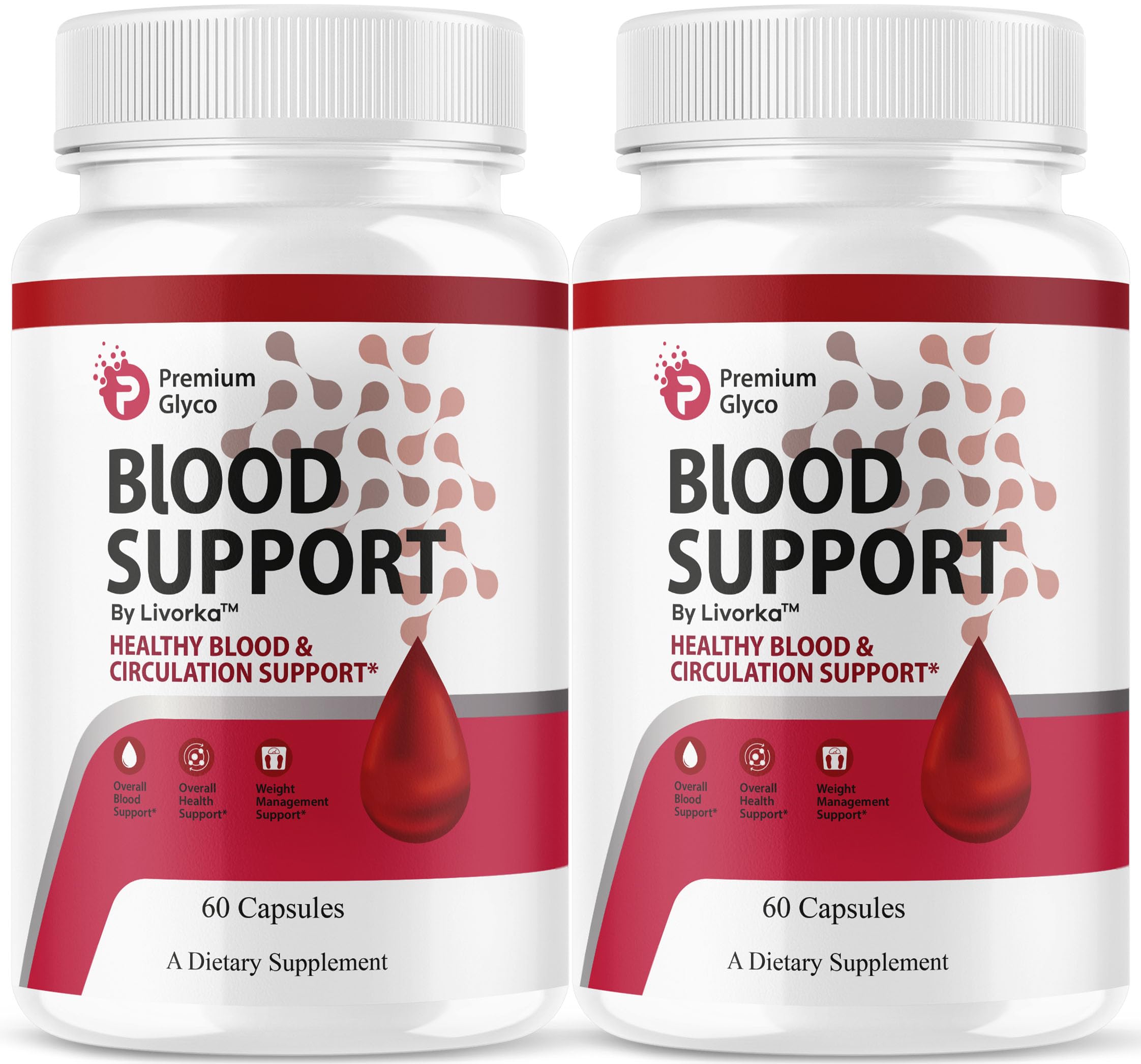 (2 Pack) Premium Glyco Capsules - Official PremiumGlyco Blood Support, 120 Capsules