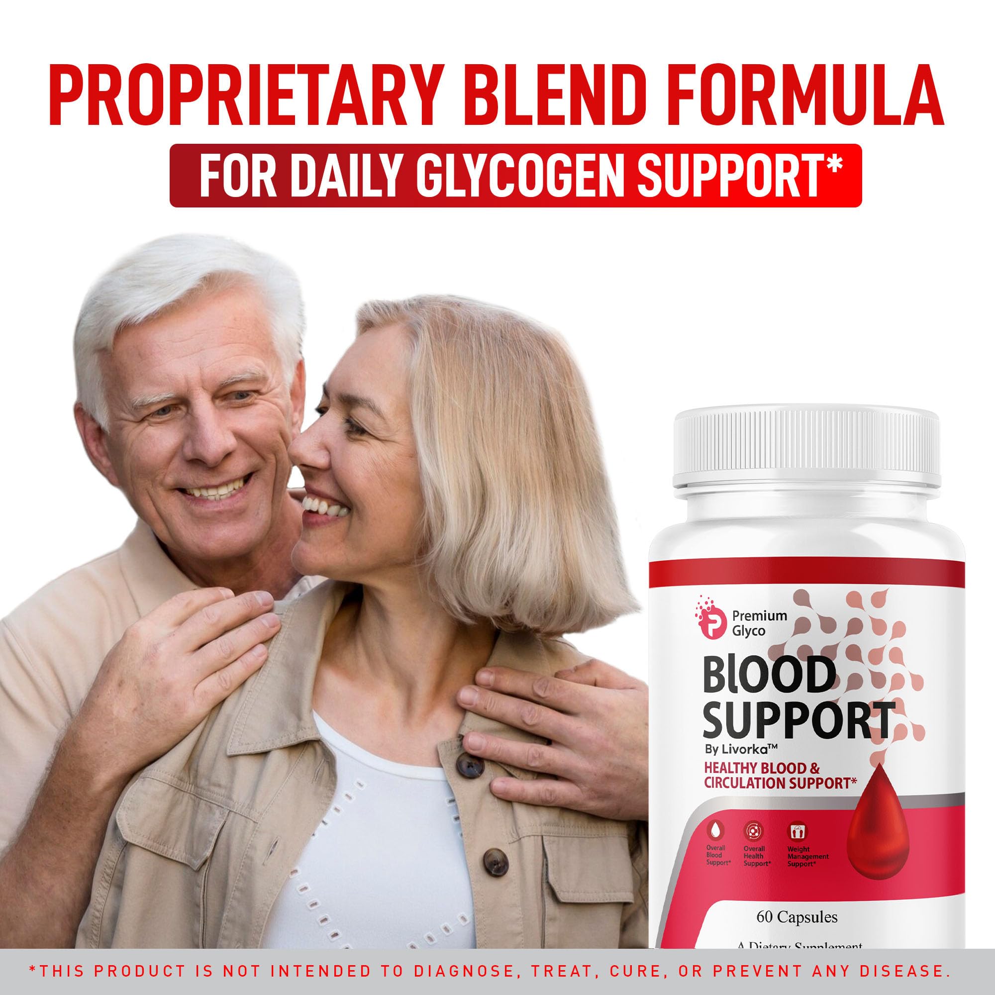 (2 Pack) Premium Glyco Capsules - Official PremiumGlyco Blood Support, 120 Capsules