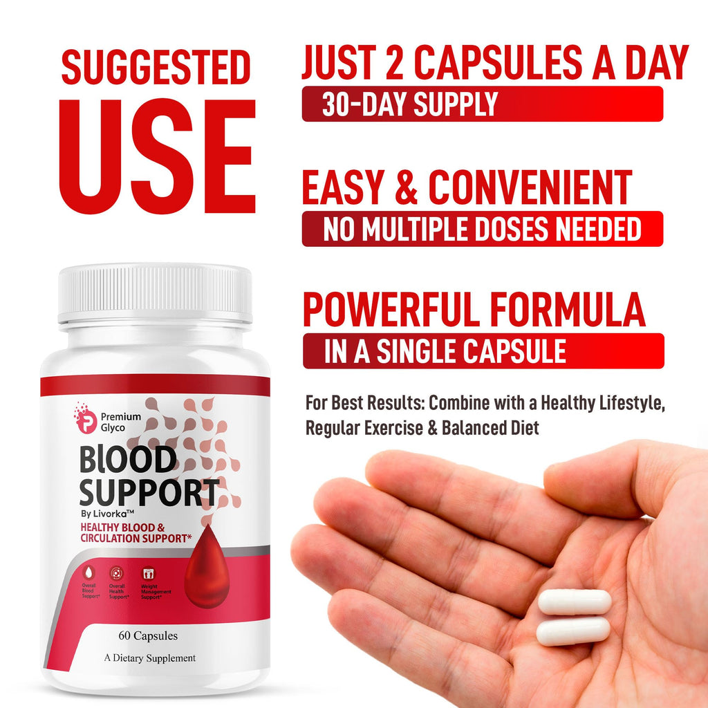(2 Pack) Premium Glyco Capsules - Official PremiumGlyco Blood Support, 120 Capsules