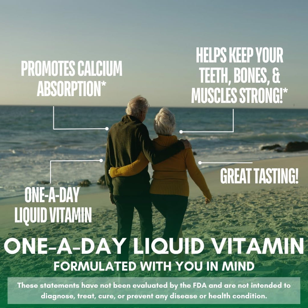 Premium Liquid Calcium Magnesium Supplement | 98% Absorption | Calcium Citrate, Vitamin D3 & Boron | 16oz, 32 Servings