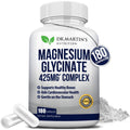 Premium Magnesium Glycinate 425mg | 180 Vegan Capsules – Sleep, Stress & Heart Support