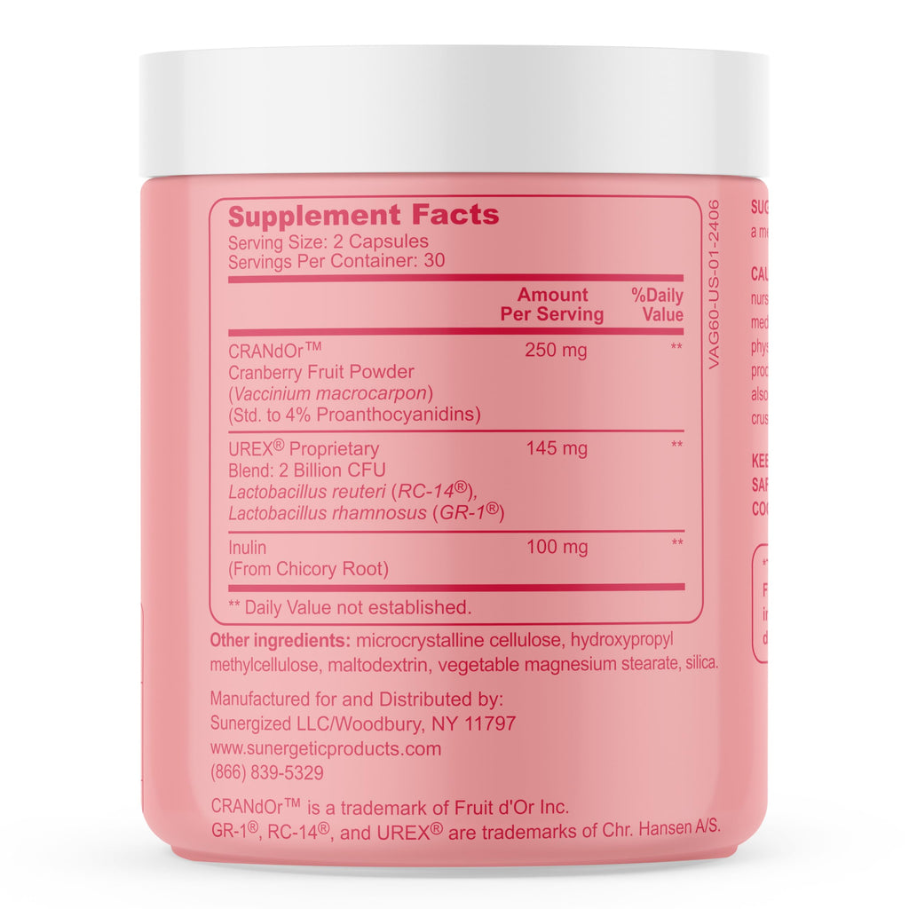 Vaginal Probiotics for Women – Clinically Studied Lactobacillus + Cranberry