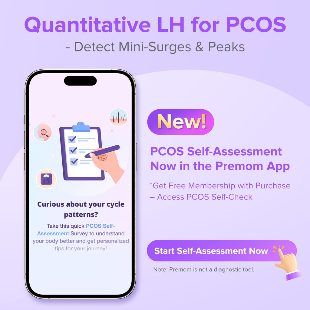 Premom Quantitative Ovulation Predictor Kit - 40 Ovulation Tests + 10 Pregnancy Tests