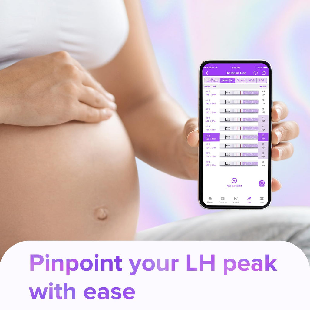Premom Quantitative Ovulation Test Strips – Smart OPK with App, 20 LH Tests