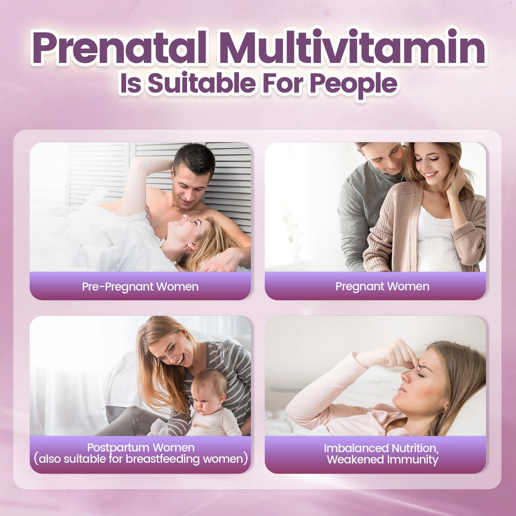 19-in-1 Prenatal Multivitamin Lemon Softgels – 300 Count, 100-Day Supply
