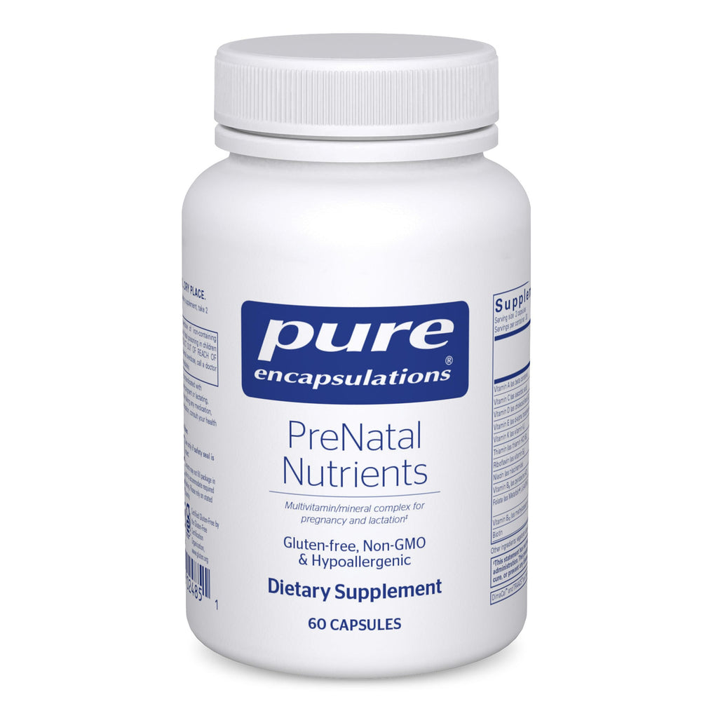 Pure Encapsulations PreNatal Nutrients – Prenatal Vitamin for Pregnancy & Lactation – Gluten Free & Non-GMO | 60 Capsules