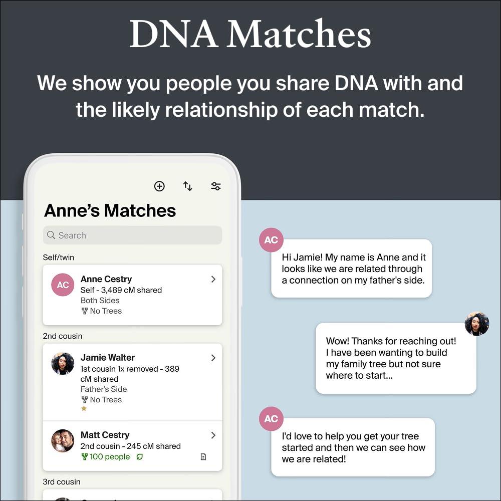 AncestryDNA + Traits Genetic Test Kit: Personalized Traits, DNA Ethnicity & Origins | Complete DNA Test & Ancestry Reports
