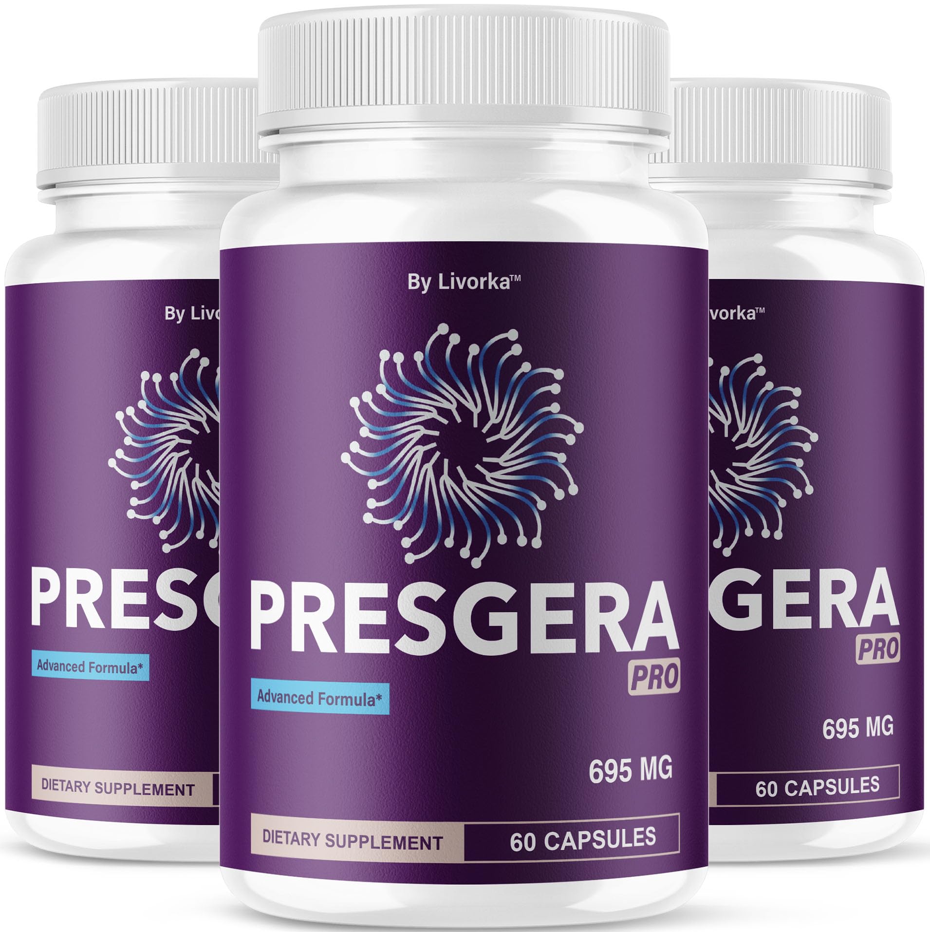 LIVORKA Presgera Pro Capsules (3 Pack) – Advanced Nerve Health Formula