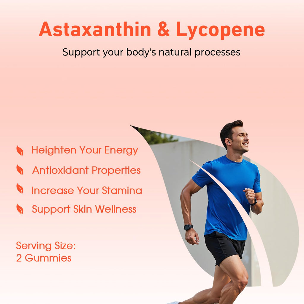 PRETANT Prostate Health Gummies — Astaxanthin + Lycopene for Prostate, Heart, Eye & Skin Support | Vegan 30 Servings