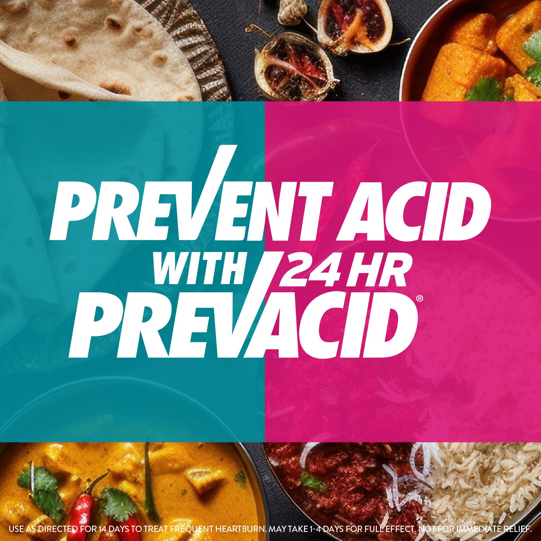 Prevacid 24HR Lansoprazole 15 mg – 42 Count | 24-Hour Heartburn Relief