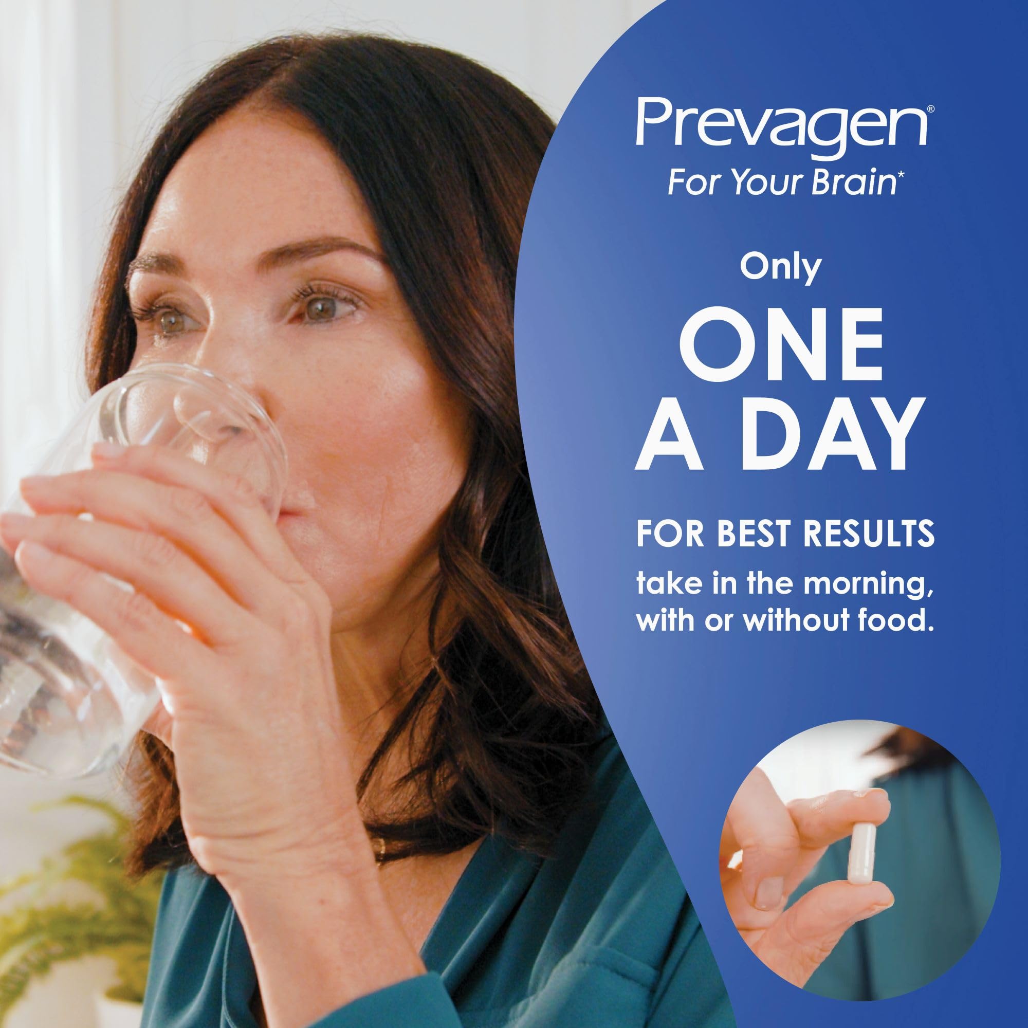 Prevagen Regular Strength 90 Capsules - 3 Month Supply | Apoaequorin 10mg + Vitamin D3