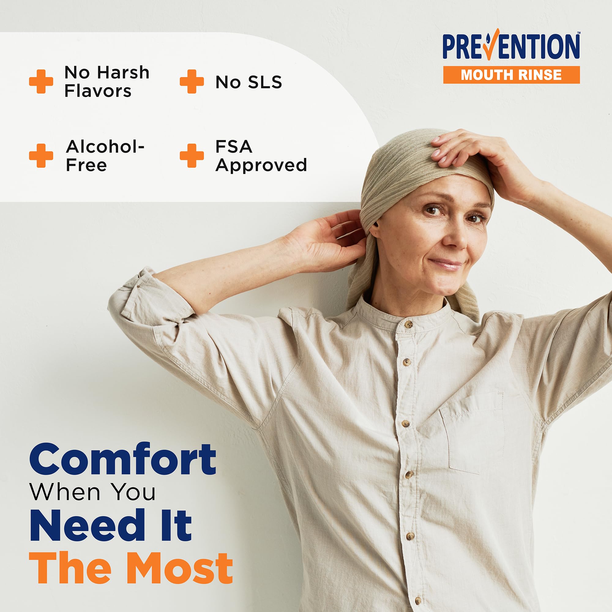 Prevention Oncology Alcohol-Free Mouthwash 16 oz (2-Pack) – Soothing, Gentle & Moisturizing