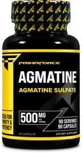 Primaforce Agmatine Sulfate 500mg - 90 Capsules | Non-GMO, Gluten Free
