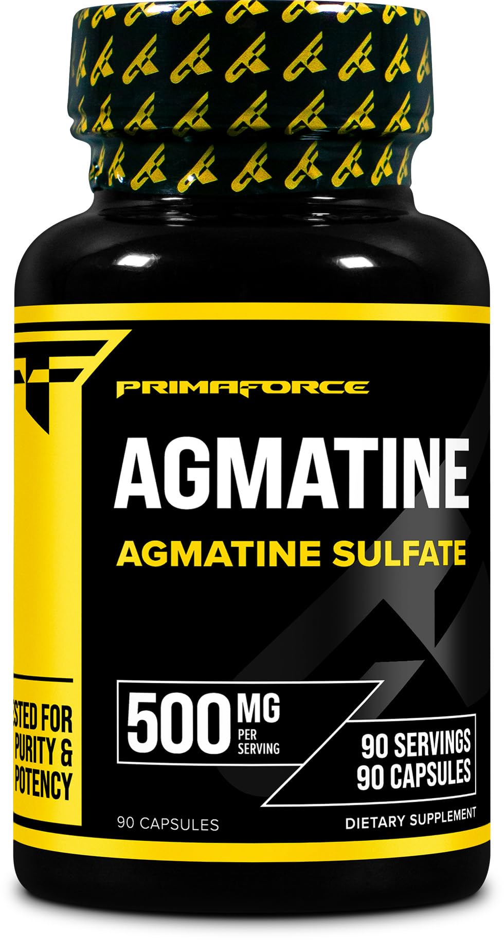 Primaforce Agmatine Sulfate 500mg - 90 Capsules | Non-GMO, Gluten Free