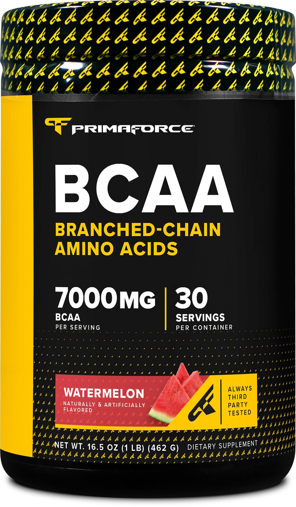 Primaforce BCAA Powder (Watermelon) - 7000MG BCAAs 2:1:1, 30 Servings