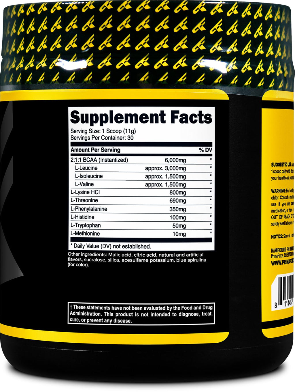 Primaforce EAA Powder (30 Servings, Rocket Pop Flavor) - Essential Amino Acids for Pre/Intra Workout and Recovery - Non-GMO and Gluten Free