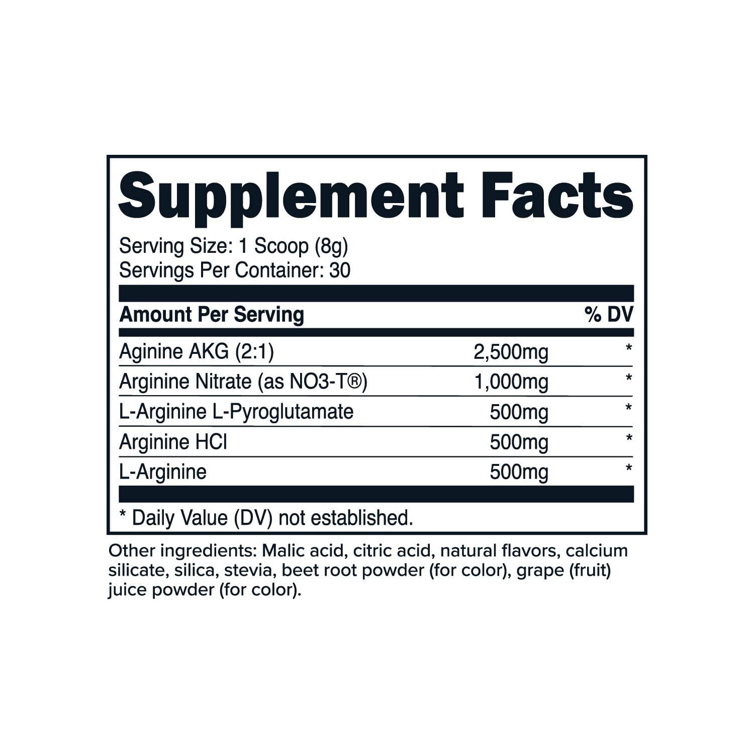 PrimaForce L-Arginine Complex Powder - 30 Servings | Mixed Berry | Muscle Gains