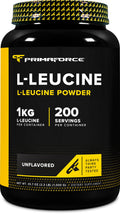 Primaforce L-Leucine Pure Powder 1 KG (2.2lbs) – Non-GMO, Gluten Free, 200 Servings