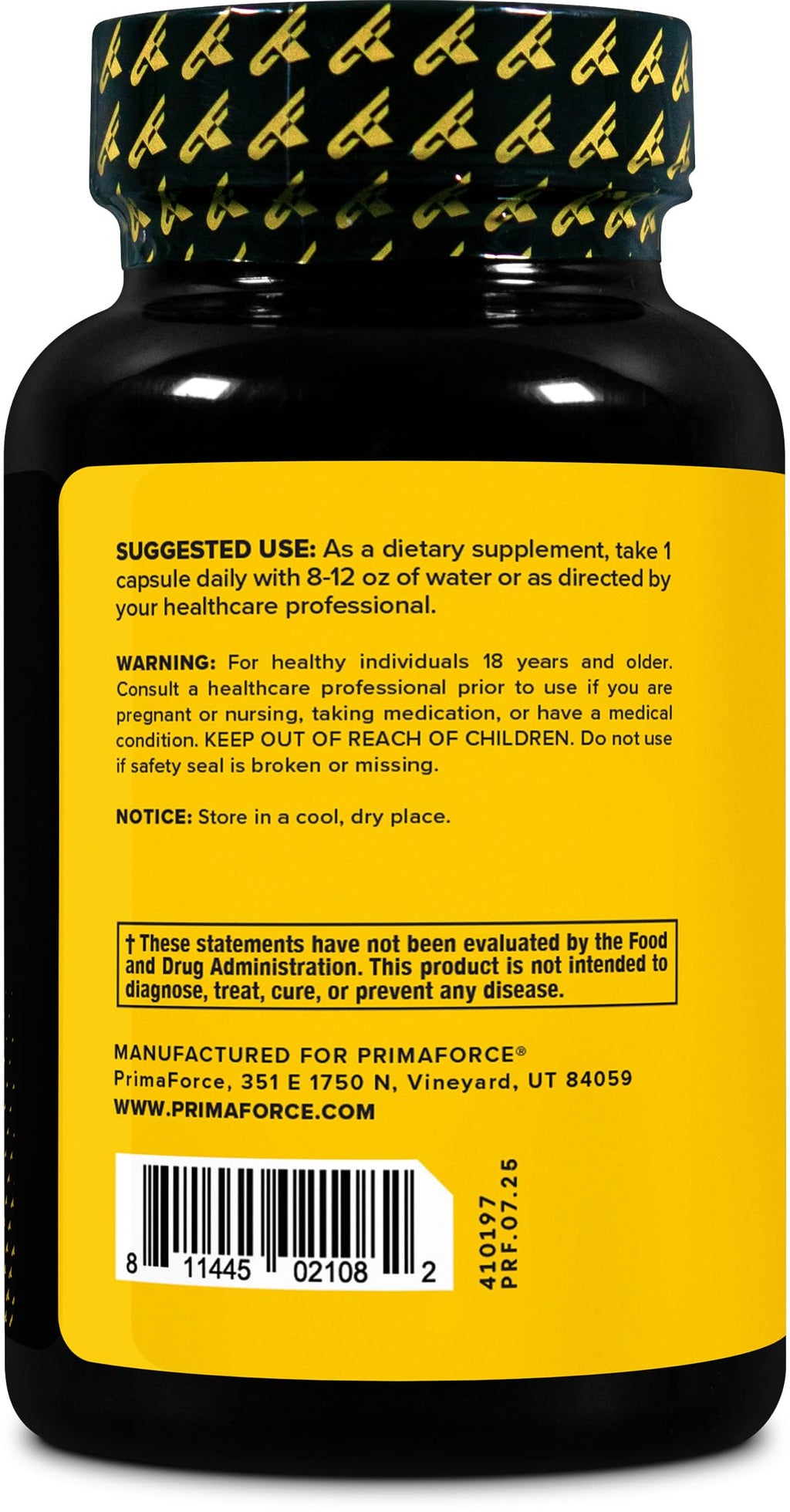 Primaforce Milk Thistle 180 Capsules - 1000mg Equivalent (4:1) Gluten Free, Non-GMO