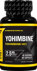 Primaforce Yohimbine HCl 2.5mg – 90 Capsules | GMO Free & Gluten Free