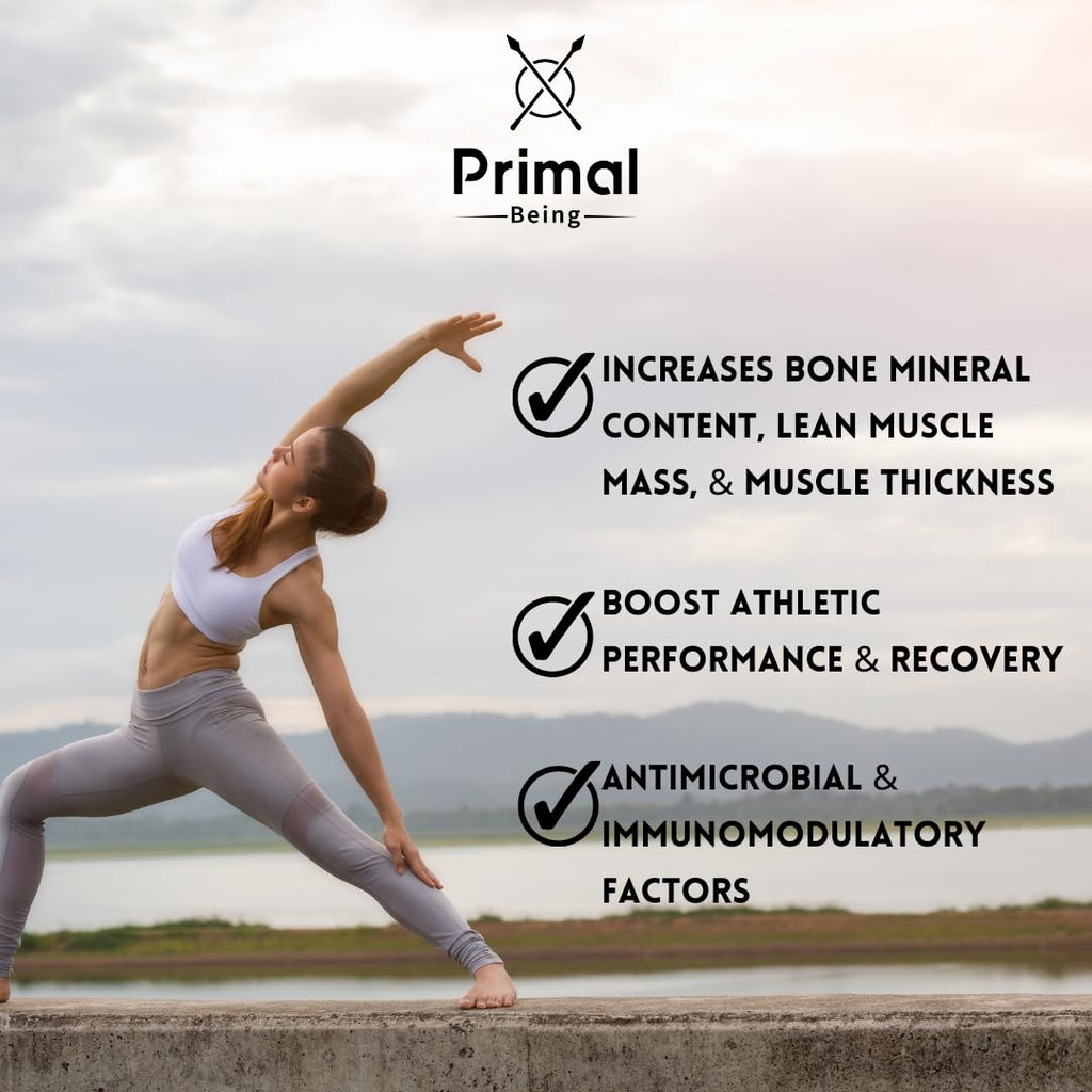 Primal Being Grassfed Colostrum Powder – Immune Support, Gut Health, Recovery (90 g, 3000 mg/serving)