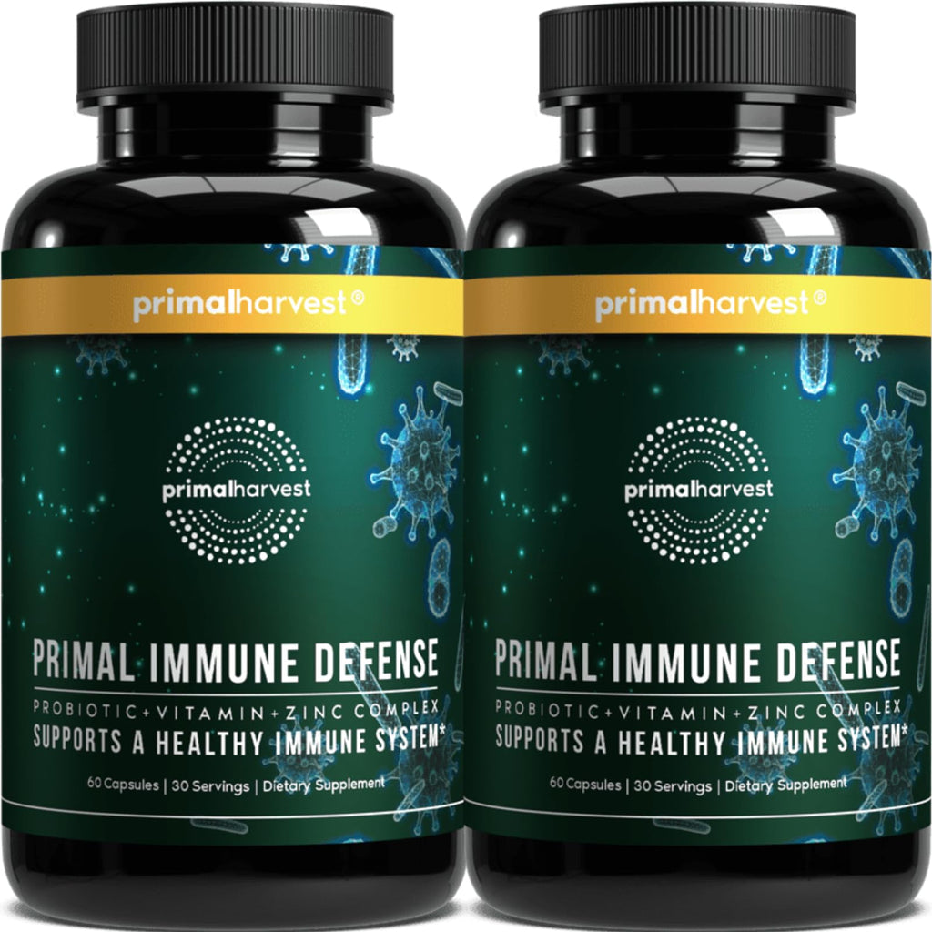Primal Harvest Primal Immune Defense – 10-in-1 Immune Support (60 Capsules, 2-Pack)