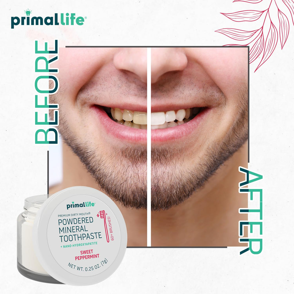 Primal Life Organics Dirty Mouth Toothpowder – Vegan & Organic, 0.25 oz