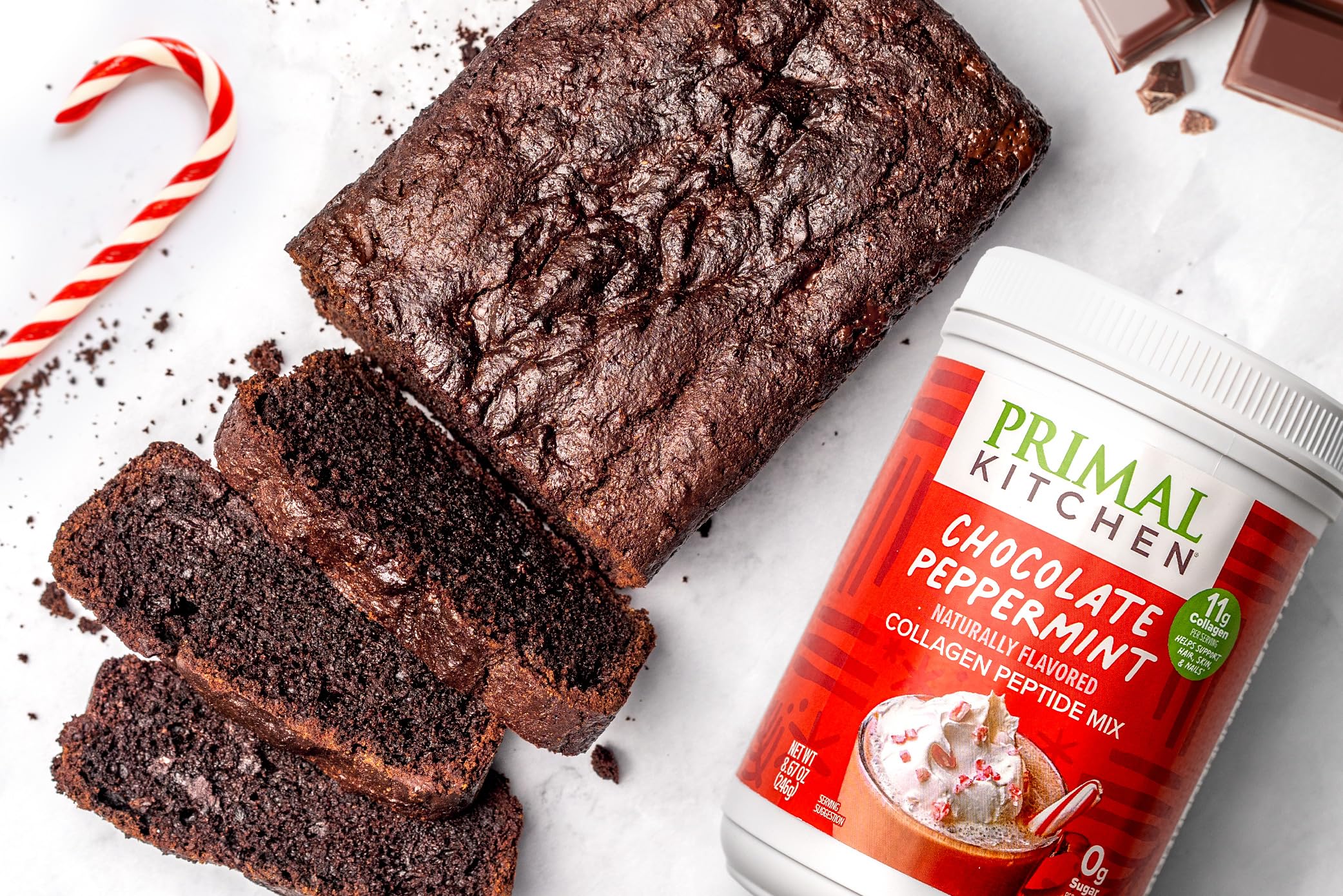 Primal Kitchen Chocolate Peppermint Collagen Peptide Mix – 8.67 oz