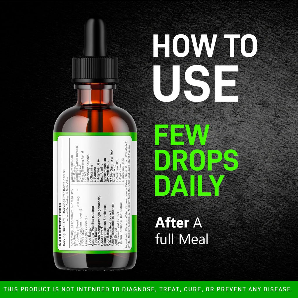 (2 Pack) Prime Drops for Men - Liquid All Natural | Maximum Strength PrimeDrops Formula - 2 Bottles for 2 Months