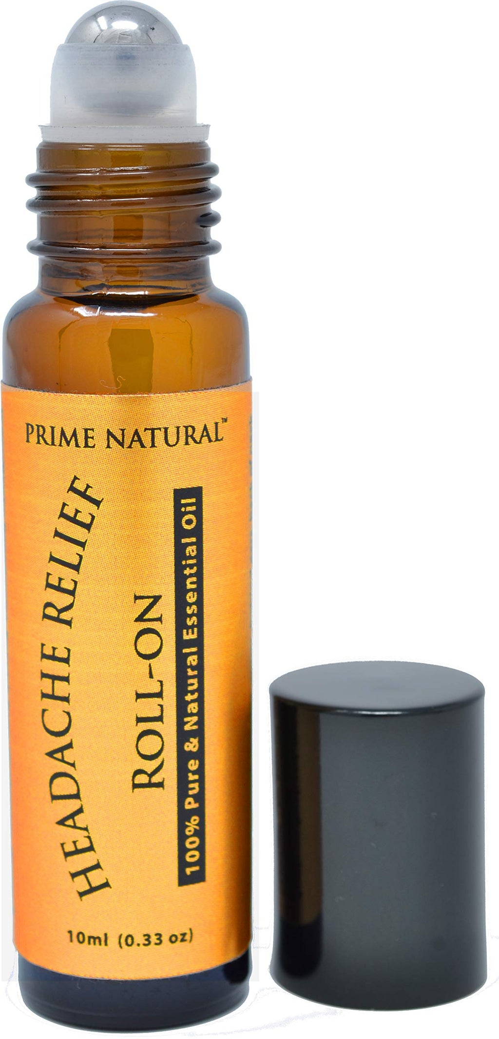 Prime Natural Headache Relief Essential Oil Roll-On 10ml – Pre-Diluted Migraine & Tension Roller