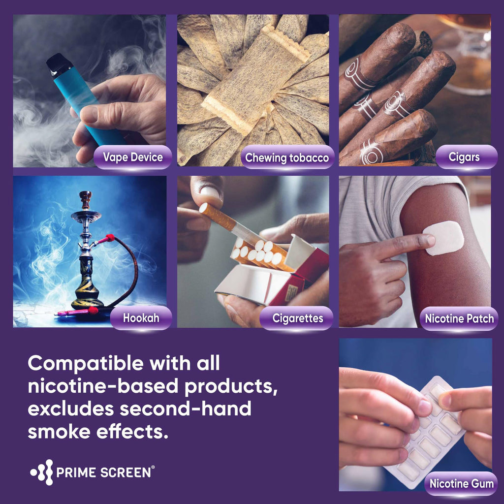 Prime Screen T-Swab Cotinine Oral Fluid Test (5 Pack) – One-Step Nicotine Detection